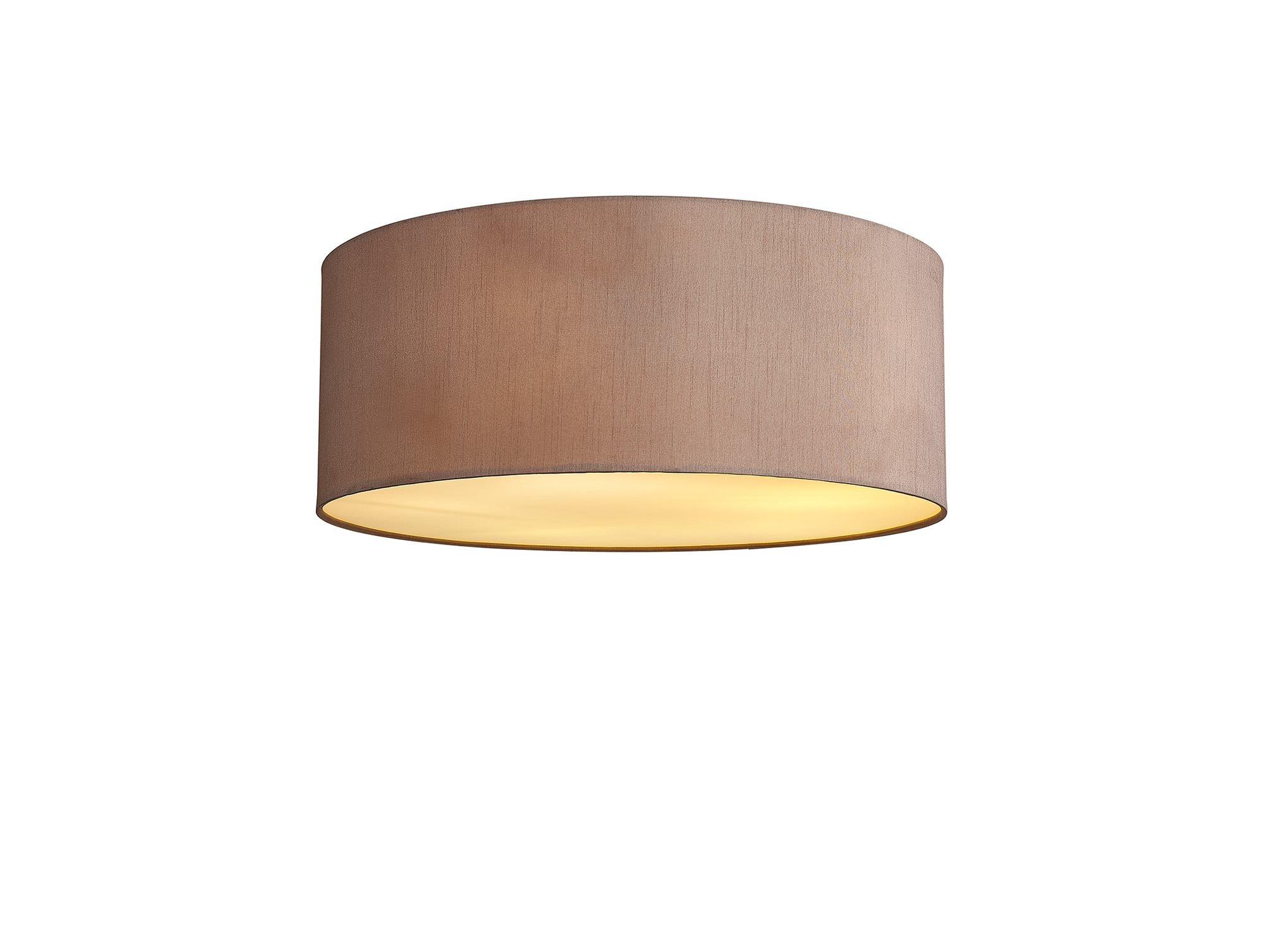 DK0642  Baymont 50cm Flush 5 Light Taupe/Halo Gold; Frosted Diffuser